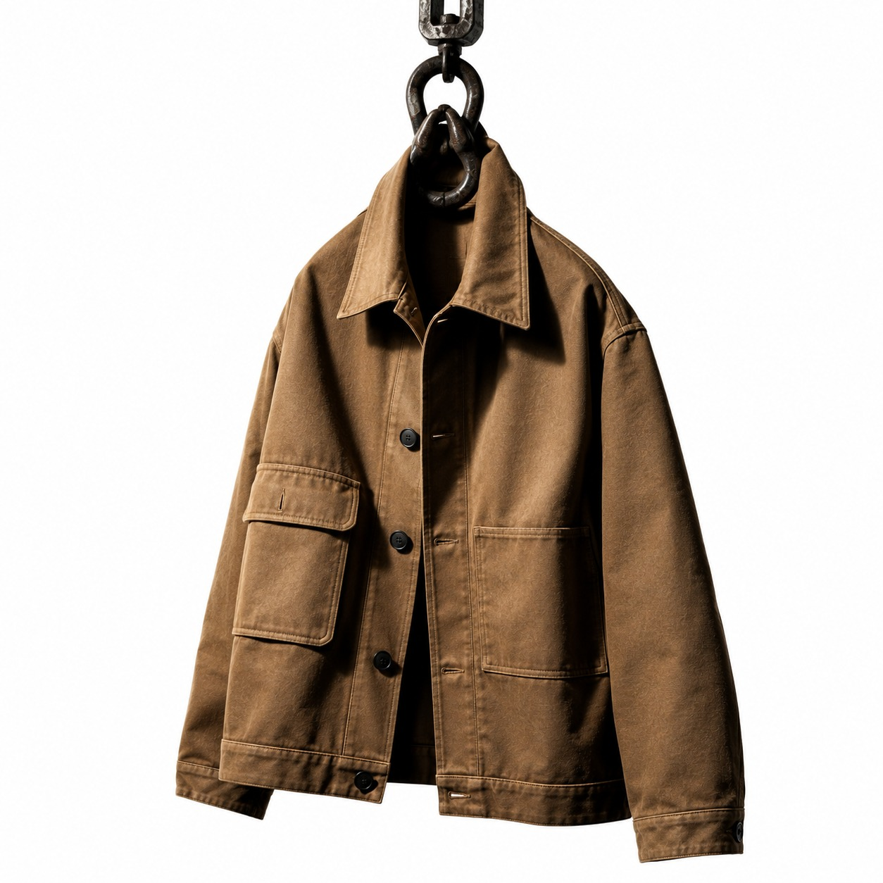 Brown utility workwear jacket — custom corporate workwear by Safir Wear